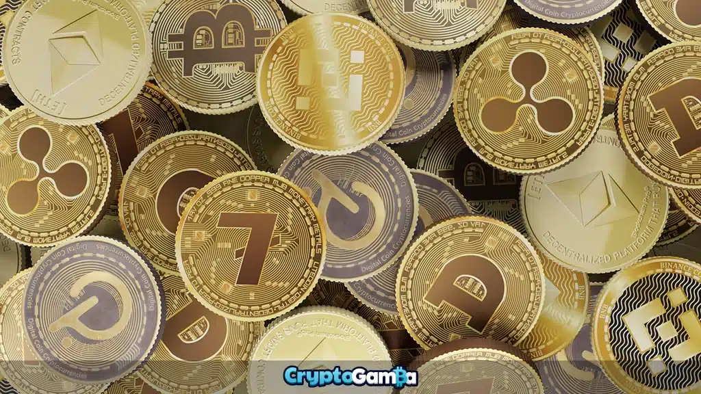 Cryptocurrency 3d illustration