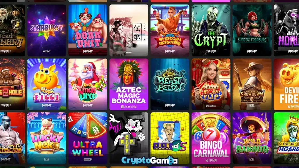 Games offer at crypto casino BC.Game