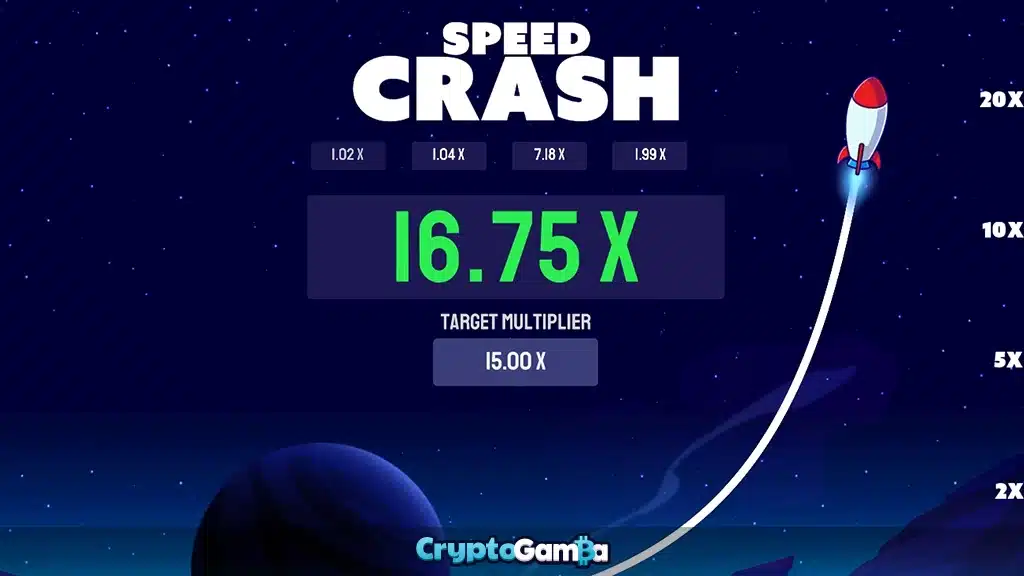 Speed Crash casino game gameplay