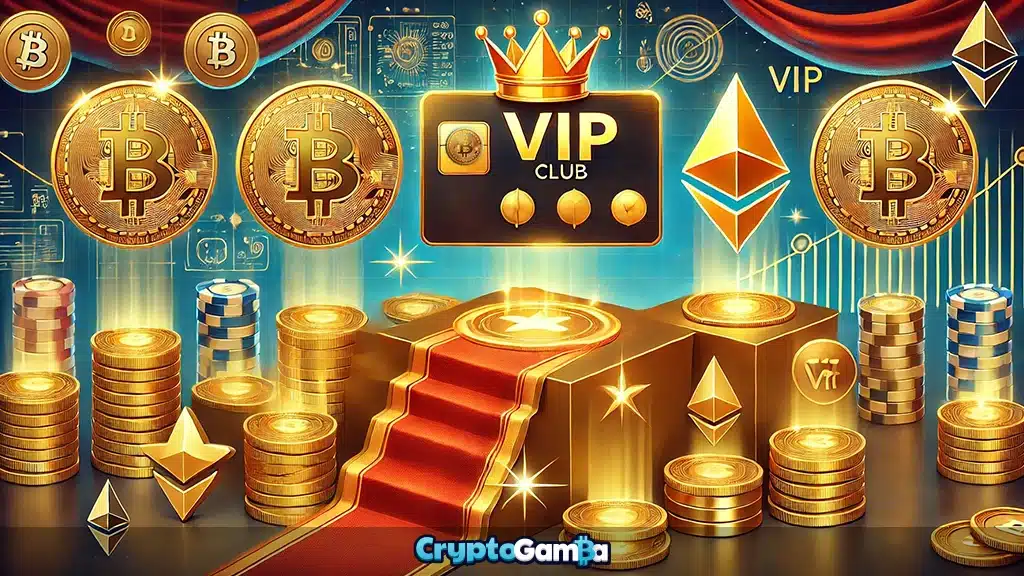 VIP Programs and loyalty clubs at online crypto casinos illustration