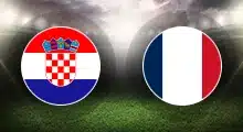 Croatia and France circular flags