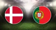 Denmark and Portugal circular flags