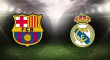 Barcelona and Real Madrid club crests