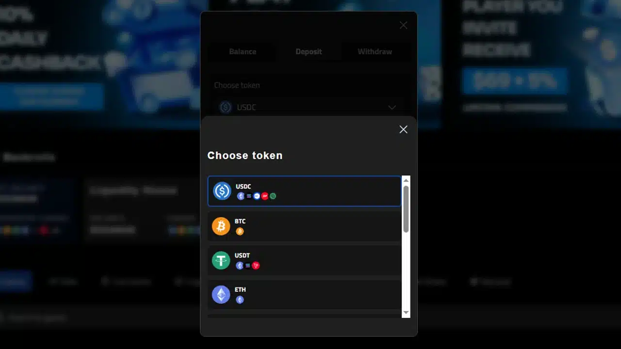 BetMode crypto casino deposit wallet