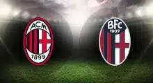 AC Milan and Bologna club crests