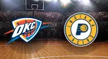 Thunder and Pacers club crests