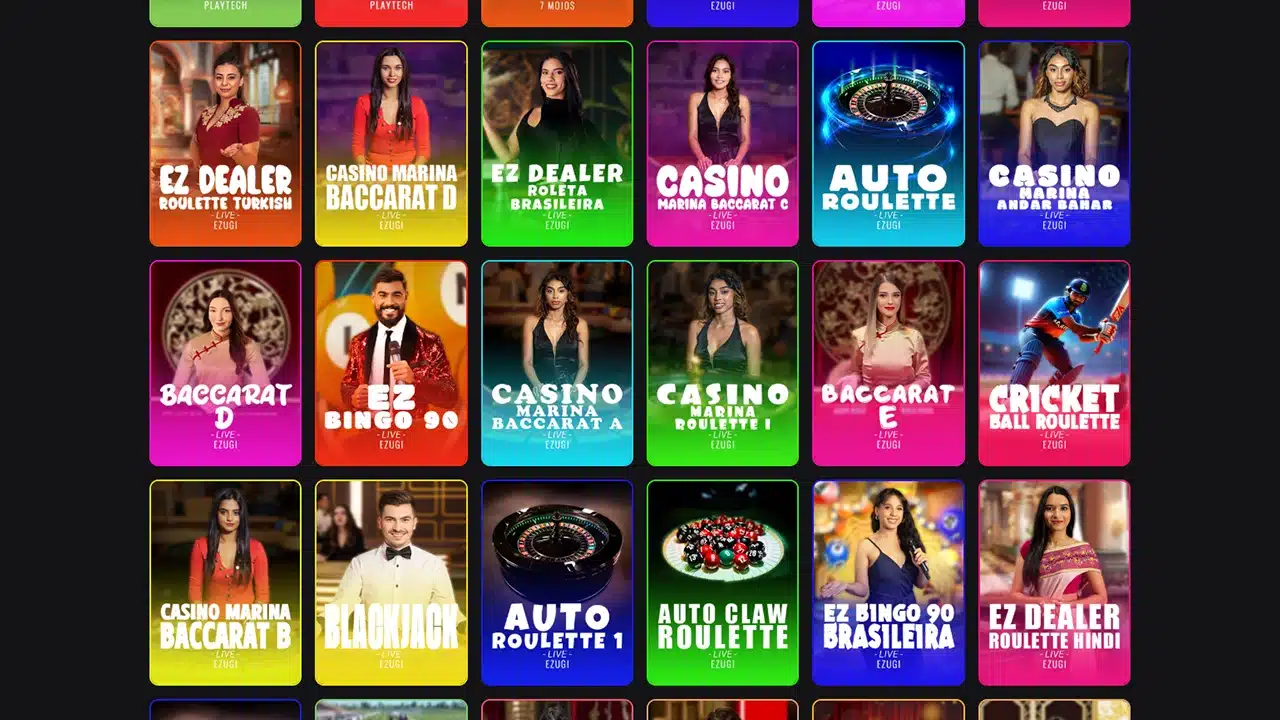 BlockBets crypto casino selection of live dealer games