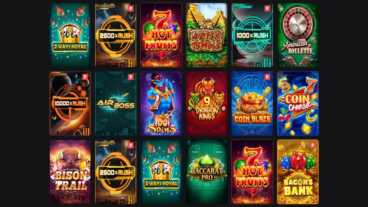 BlockBets crypto casino selection of video slot games