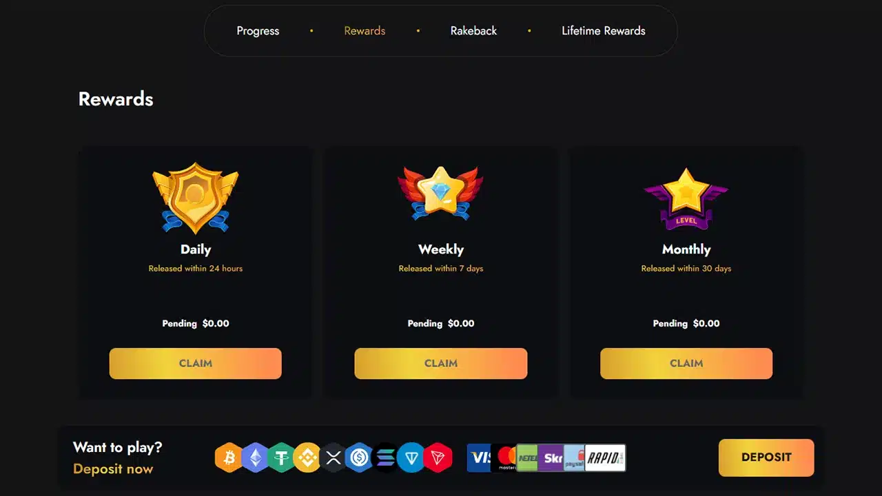 BlockBets crypto casino vip rewards offer