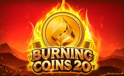 Burning Coins 20 video slot logo