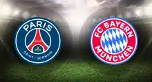 PSG and Bayern Munich club crests