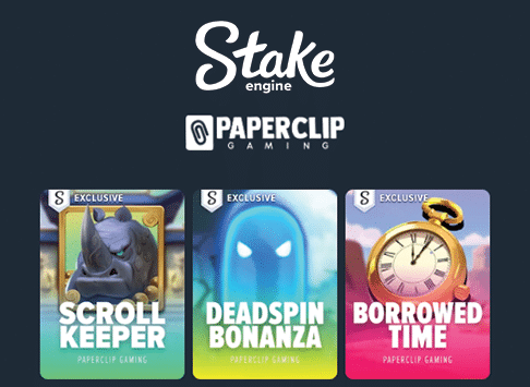 Stake Engine studio Paperclip Gaming logo