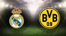 Real Madrid and Borussia Dortmund club crests