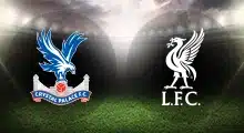 Crystal Palace and Liverpool club crests