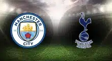 Manchester City and Tottenham club crests