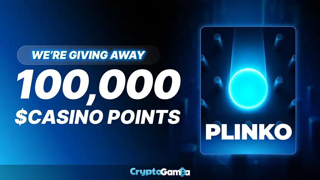 Metawin crypto casino 100.000 casino points giveaway on Plinko