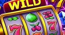 Cartoon slot game with fruits and dice