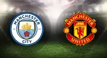 Manchester City and Manchester United club crests