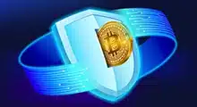 Bitcoin digital currency symbol