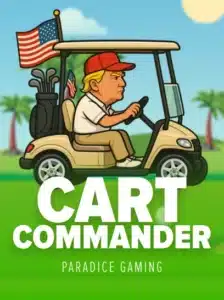 Cart Commander burst game logo
