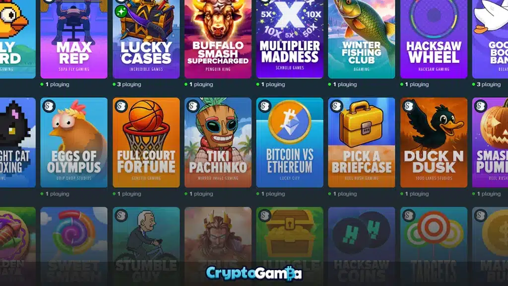 Stake crypto casino burst games selection