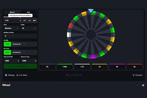 MetaWin Originals Wheel Game